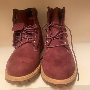 Purple Timberland boot